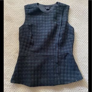 Theory Houndstooth Peplum Top